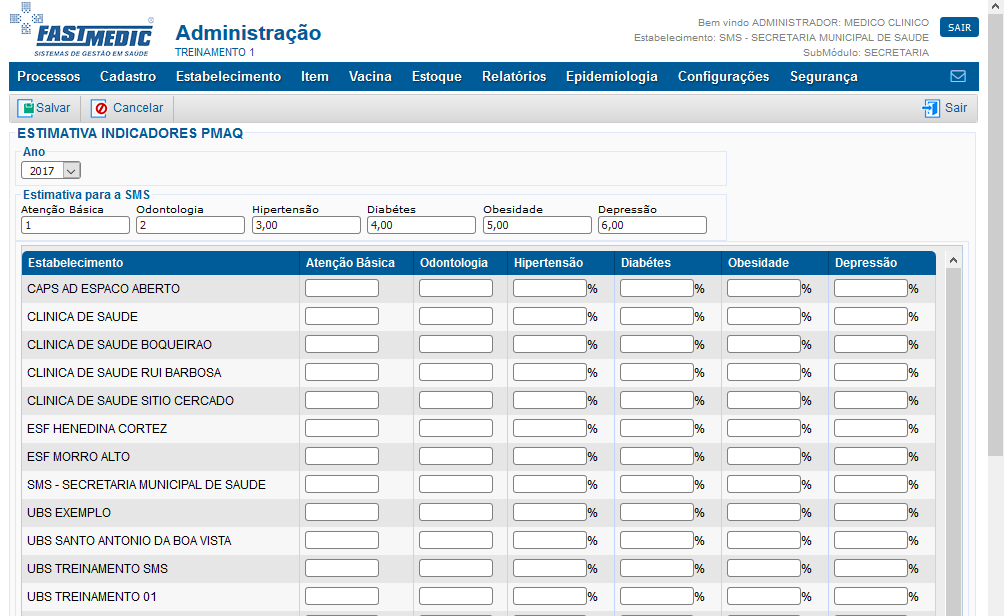 Estimativa Indicadores PMAQ